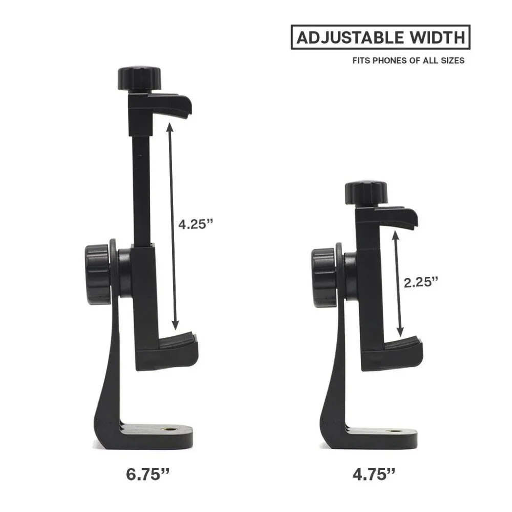 Cell Phone Holder Mounting Adapter for Tripods or Stands - Posh Show Accessory
